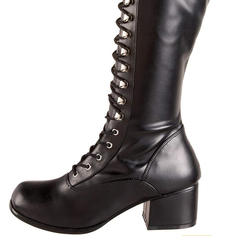 Pleaser Funtasma knee high laceup boots
